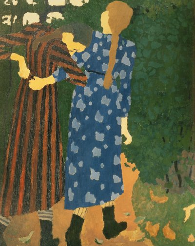 Zwei Mädchen beim Gehen von Edouard Vuillard